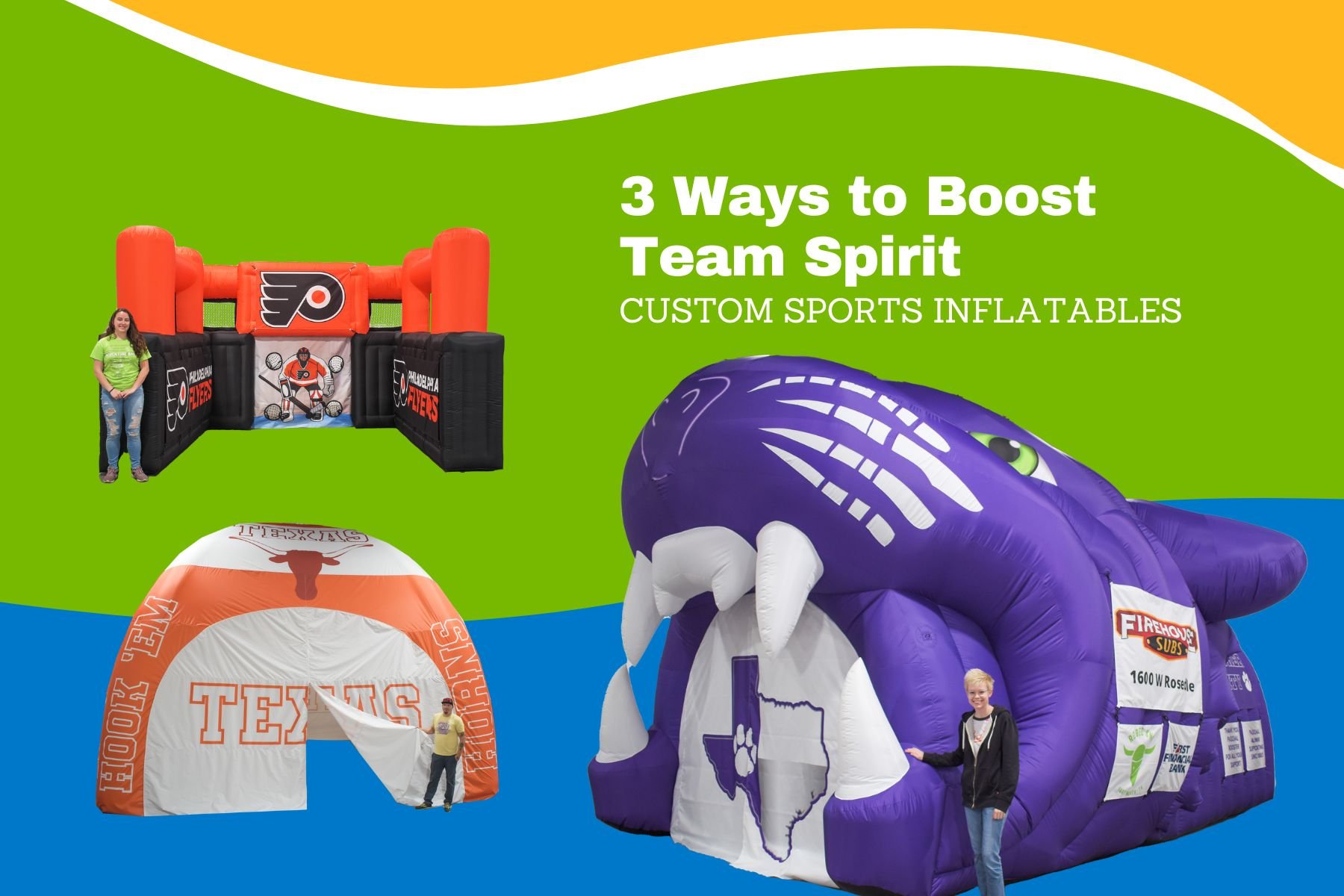 3 Ways to Boost Team Spirit - Custom Sports Inflatables