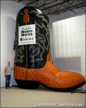 Renton Western Wear's Inflatable Cowboy Boot