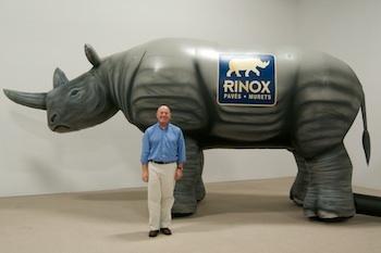 Rinox's Inflatable Rhino