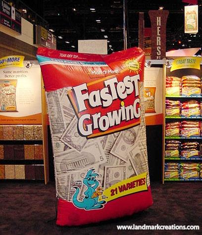 Malt-O-Meal Inflatable Cereal Bag at Trade Show