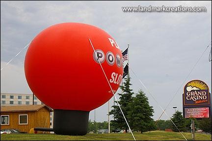 Inflatable Powerball Advertisement at Grand Casino