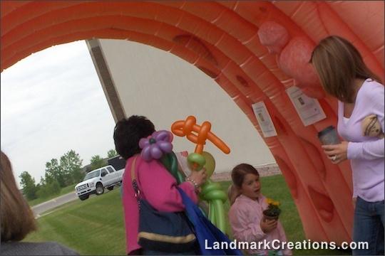 GI Medicine Associates' Inflatable Colon at Community Event
