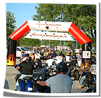 Motorcycle Night Archway