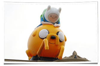 Adventure Time Inflatables at Comic Con in San Diego
