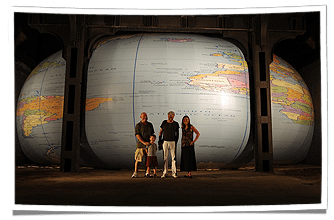 Art Installation of David Byrne's Inflatable Globe
