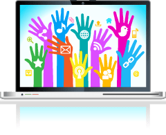 Social Media on Laptop