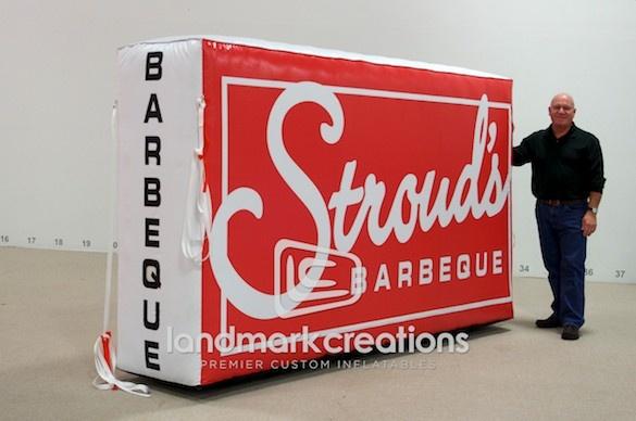 Stroud's Barbeque Inflatable Food Truck Logo