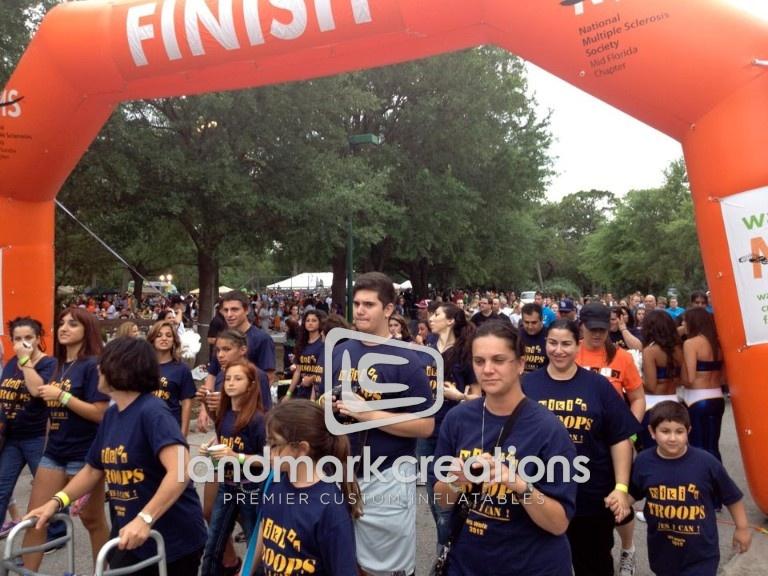 National MS Society Mid Florida's Inflatable Arch at Fundraising Event
