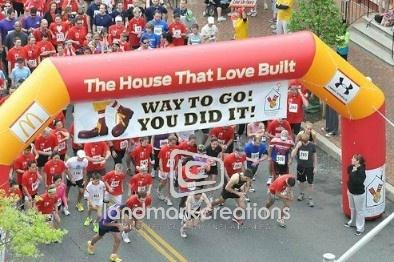 Ronald McDonald House's Inflatable Arch at Red Shoe Shuffle Event
