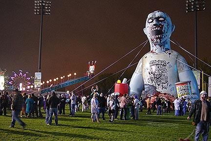 Inflatable Zombie at Zombie Pub Crawl
