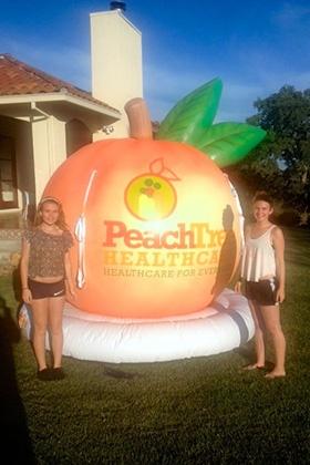 Peach Tree Healthcare Inflatable Logo