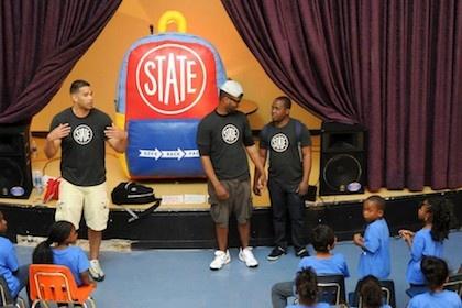 STATE Backpack Inflatable on Stage