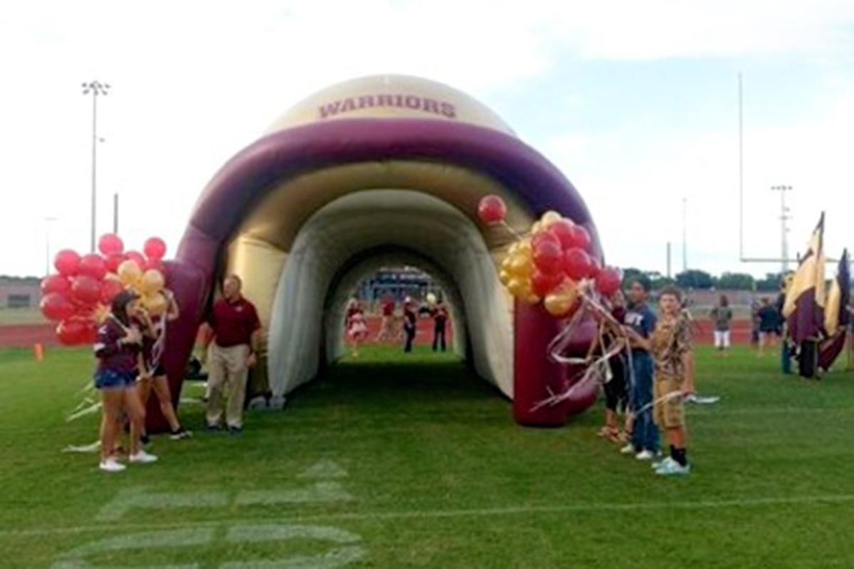 Tuloso Midway Football Helmet Tunnel