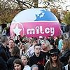 Miley Cyrus Inflatable Logo at Concert
