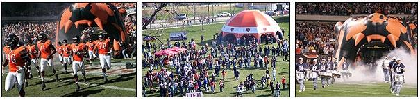 Chicago Bears Inflatable Football Tunnel and Tent at Sporting and Tailgating Events