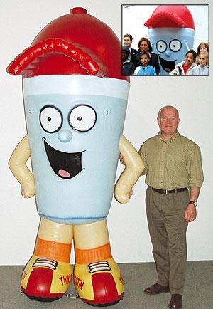 Inflatable Thirstin Mascot