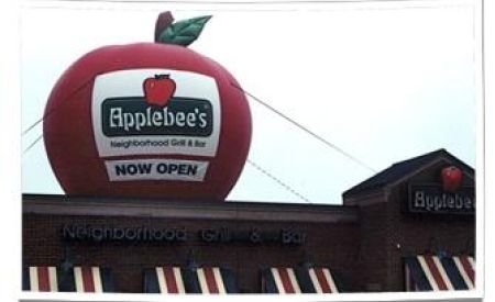 Custom Inflatable Applebee's Display on Restaurant Grand Opening